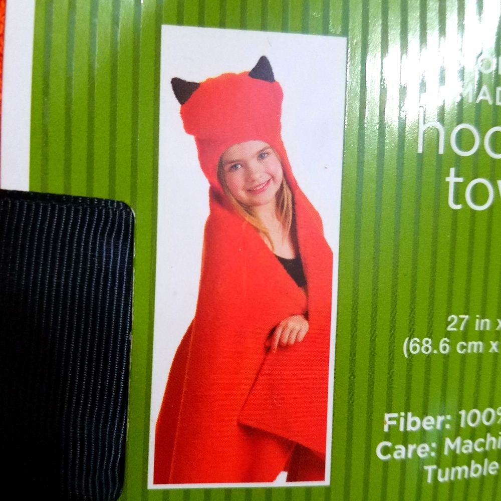 New Orange Hooded Monster Terrycloth Towel Bath Beach